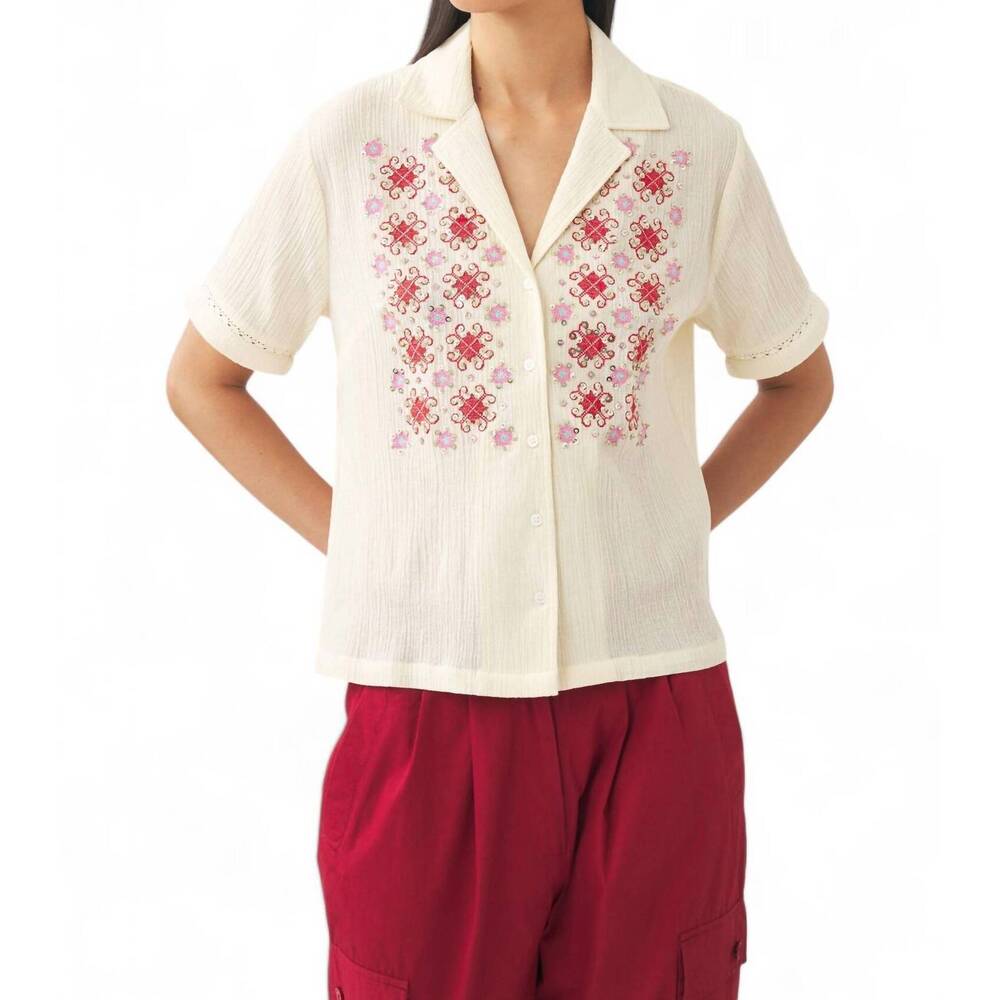 NEW ANTIK BATIK jena blouse in cream